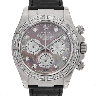 Rolex Daytona Bezel Bucket Diamond 116589BR Black Shell